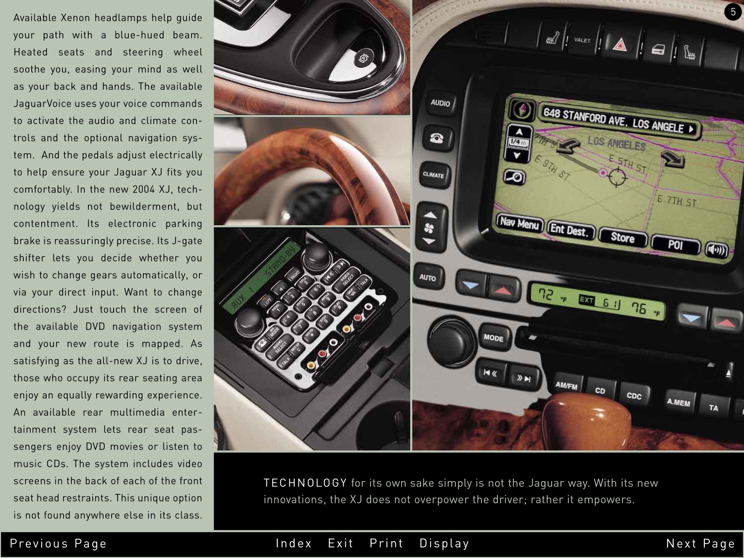 2004 Jaguar XJ Brochure Page 16